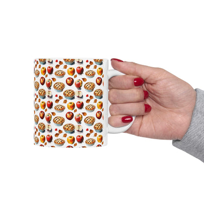 Autumn Pie Ceramic Mug: Cozy Fall Kitchen Decor