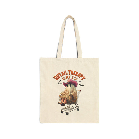 Retail Therapy Cotton Canvas Tote Bag | Cute Shopper Gift, Eco-Friendly Reusable Bag, Fun Grocery Tote, Everyday Carry-All, Shopping [...]