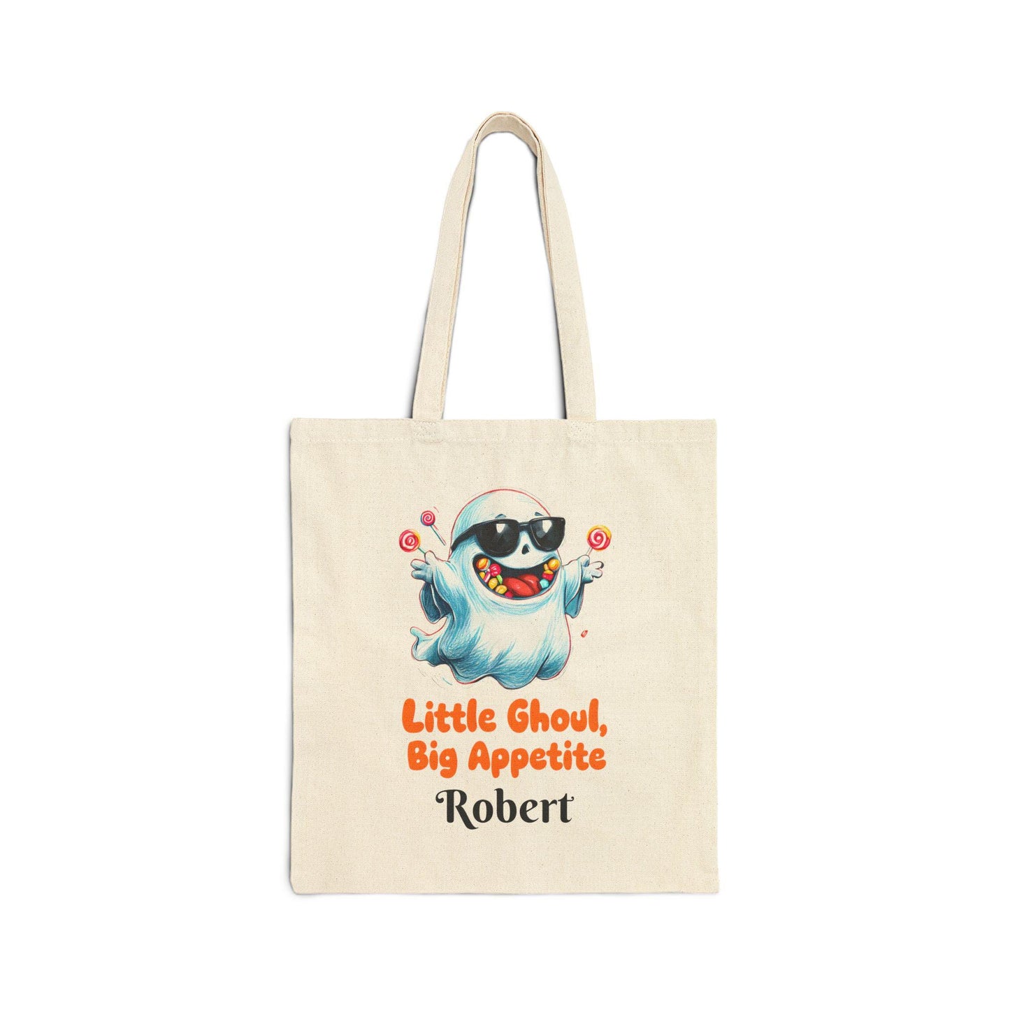 Halloween Tote Bag for Kids: Personalized Ghoul Design, Eco-Friendly Canvas