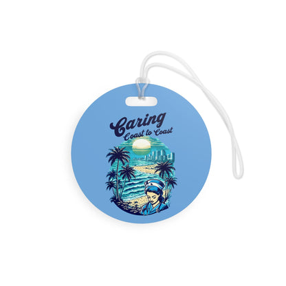 Tropical Luggage Tag: Travel Nurse, Summer Vacation Accessory