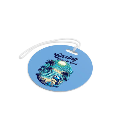 Tropical Luggage Tag: Travel Nurse, Summer Vacation Accessory