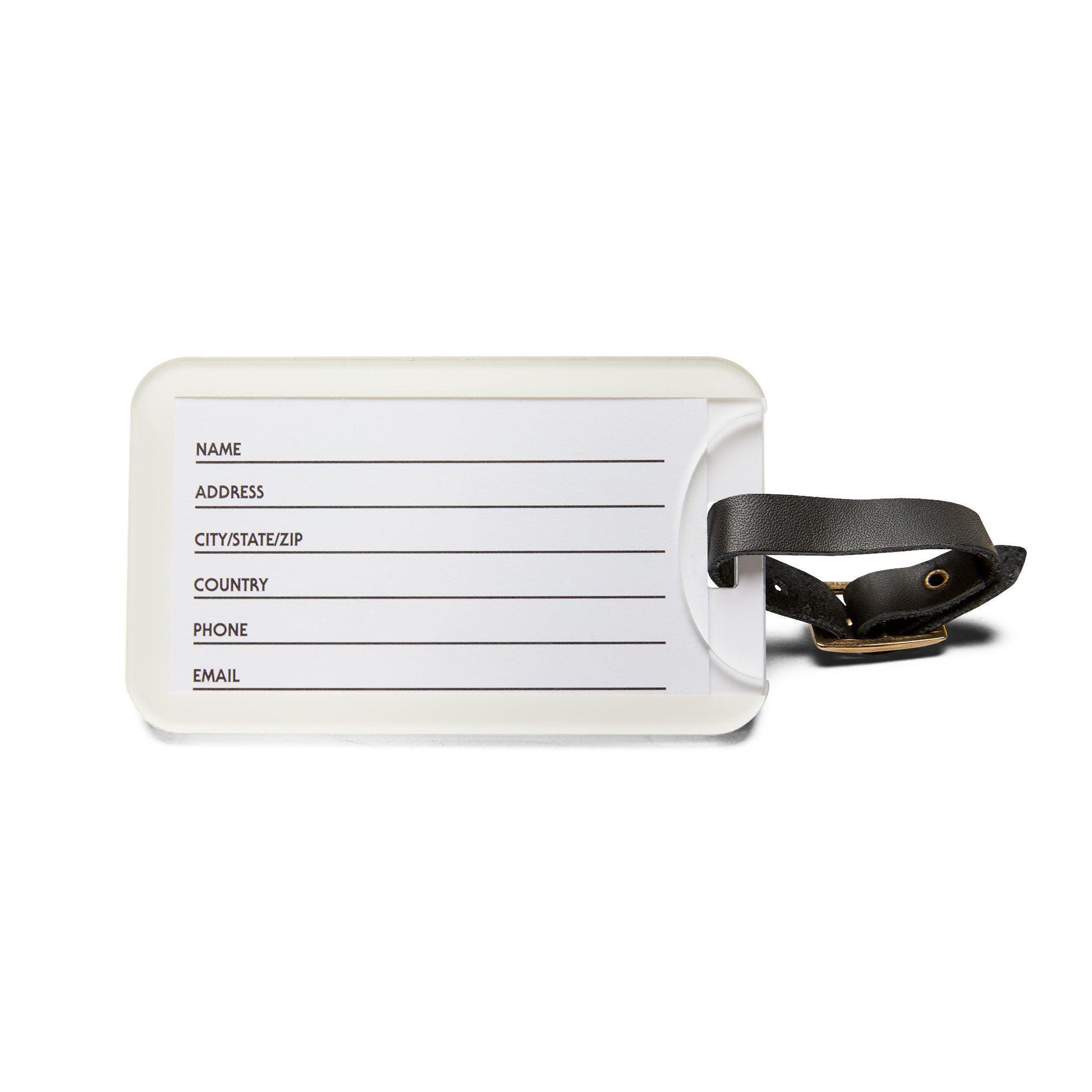 Nurse Luggage Tag: Acrylic Travel Accessory with Leather Strap