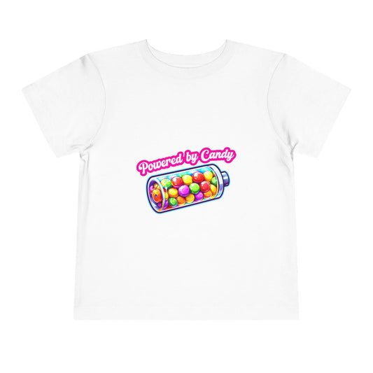 Toddler "Powered by Candy" Tee: Playful Kids' Fashion