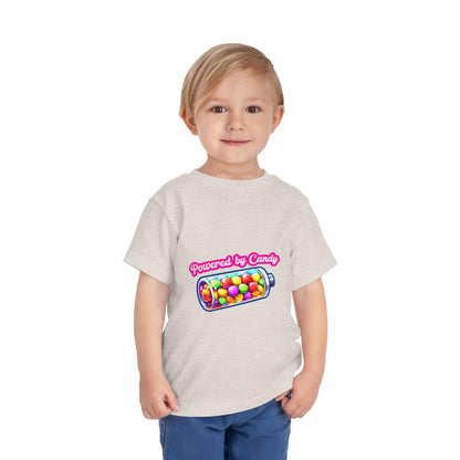 Toddler "Powered by Candy" Tee: Playful Kids' Fashion