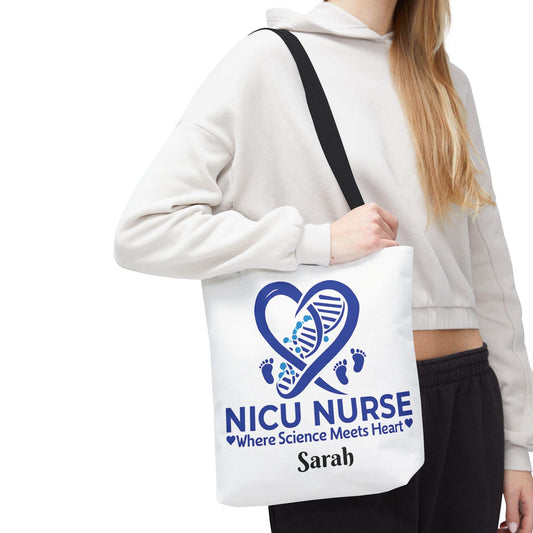 NICU Nurse Tote Bag: Science Meets Heart, Healthcare Gift