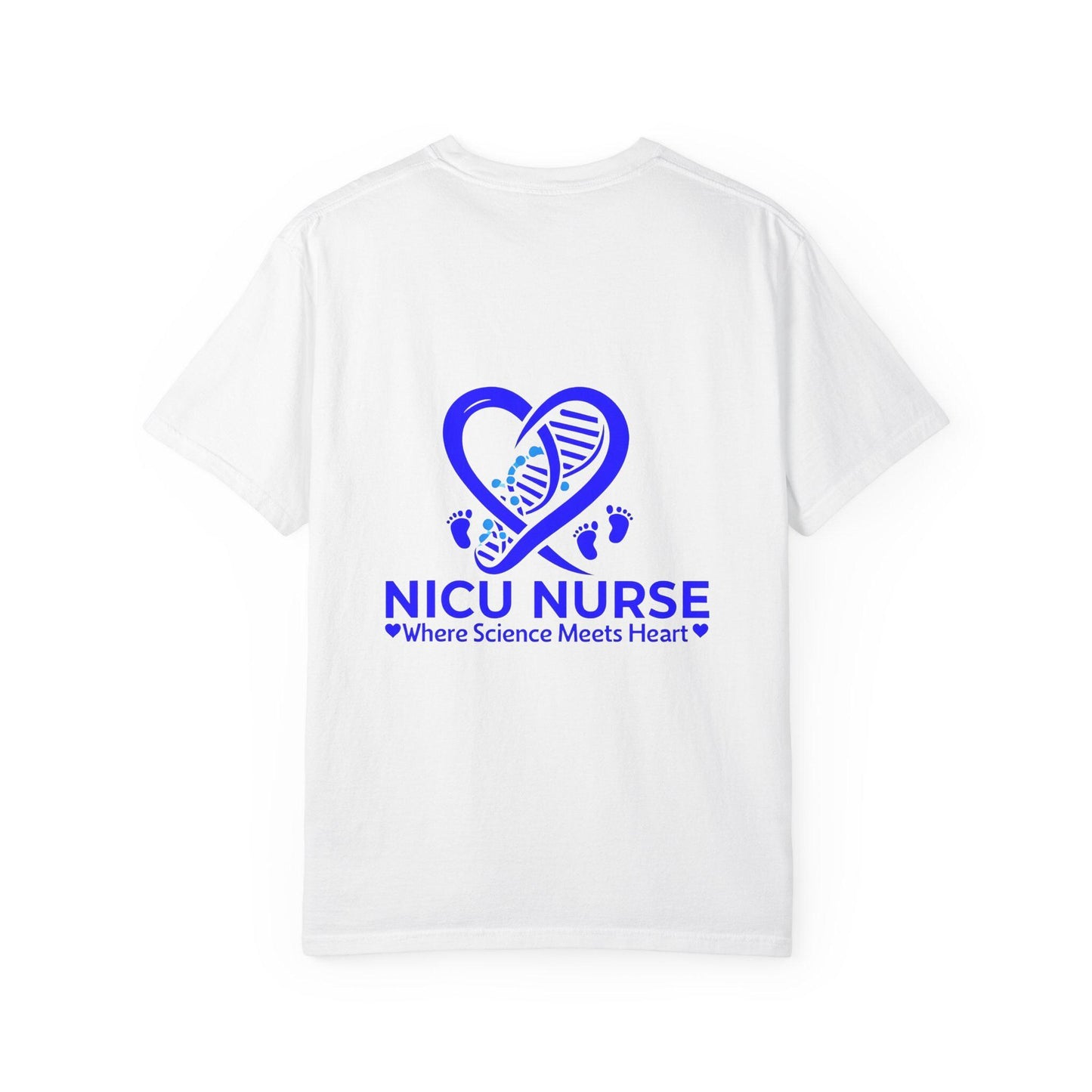 NICU Nurse T-Shirt: Personalized Heartbeat Design, Comfort Colors Tee