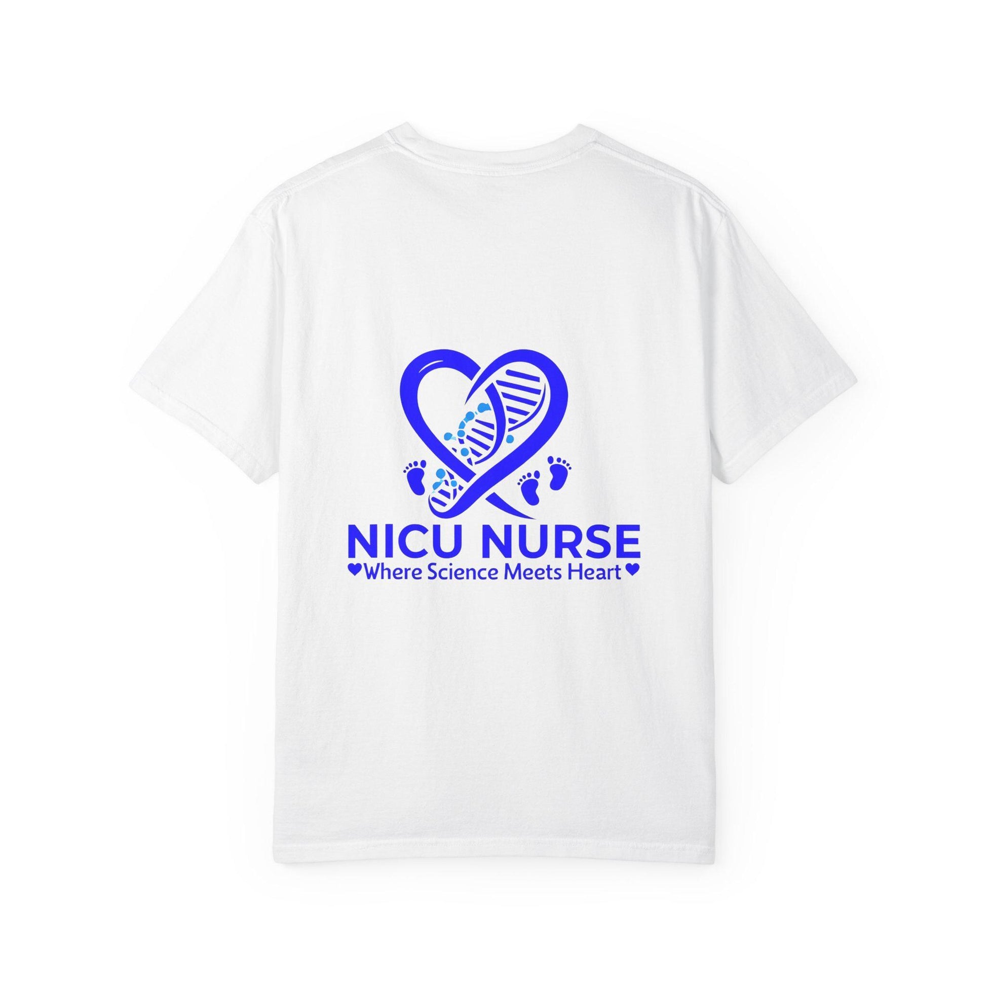 NICU Nurse T-Shirt: Personalized Heartbeat Design, Comfort Colors Tee