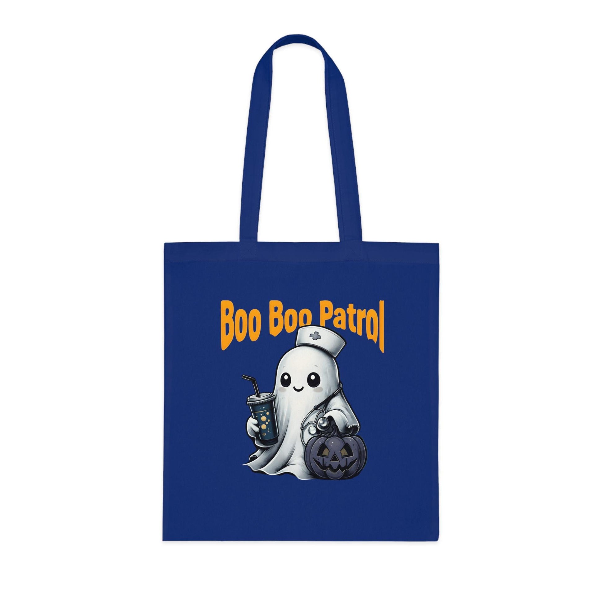 Boo Boo Patrol Nurse Halloween Tote Bag, Cute Ghost Design, Trick or Treat Bag, Halloween Party, Spooky Season Essential, Nurses Gift
