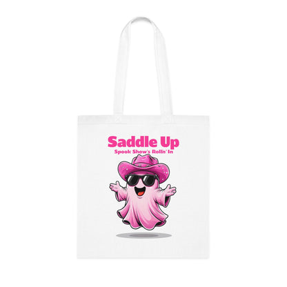Bride's Ghostly Cotton Tote Bag: Bachelorette Party Favor