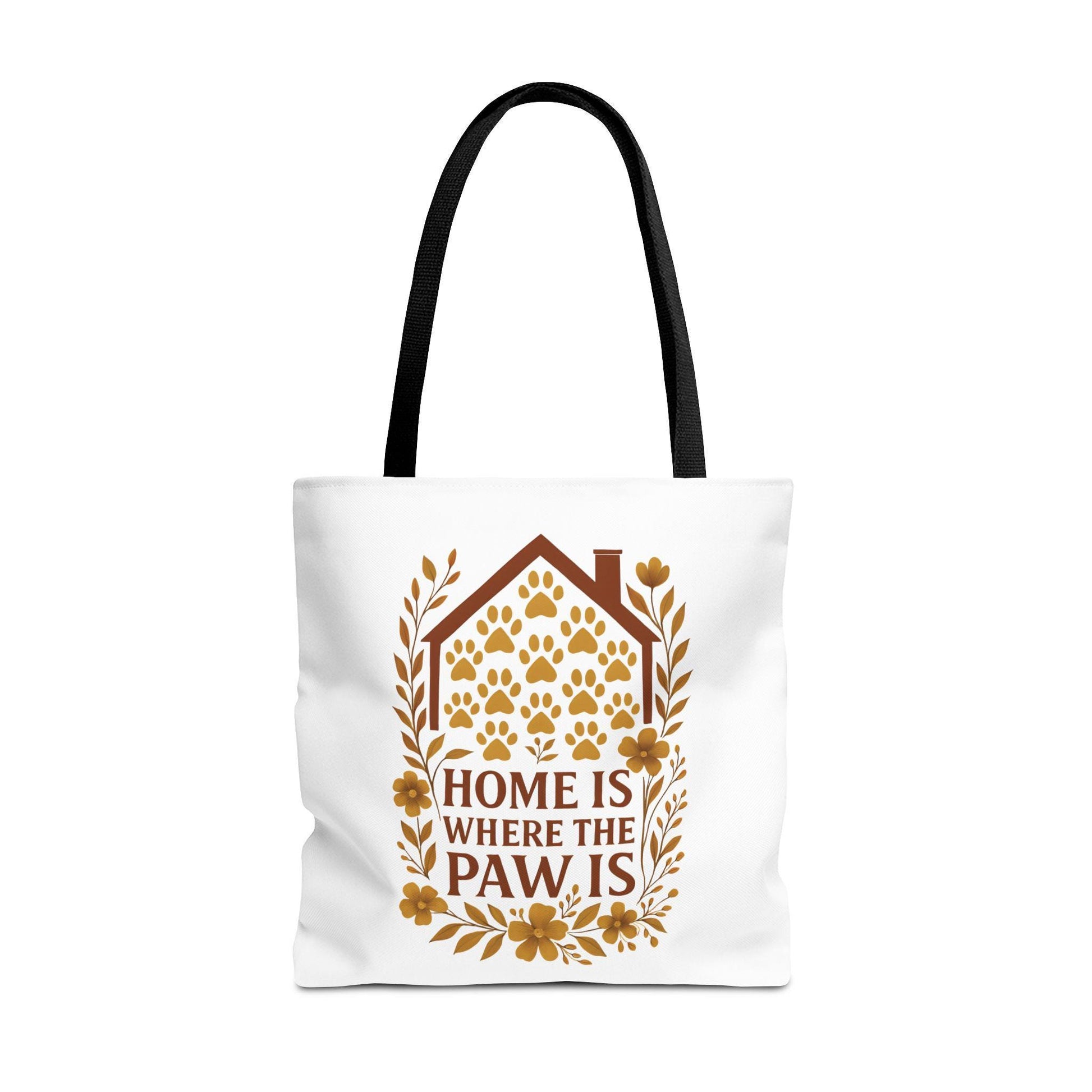 Home is Where the Paw Is Tote Bag: Floral Pet Lover Accessory