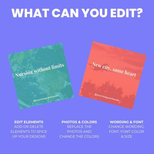 Travel Nurse Quotes: 100 Editable Canva Templates (Digital Download)
