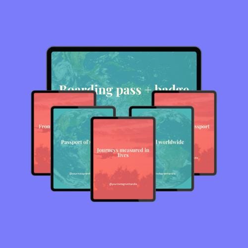 Travel Nurse Quotes: 100 Editable Canva Templates (Digital Download)