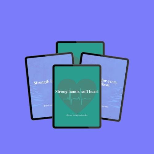 ICU Nurse Quote Templates: 100 Editable Canva Graphics (PDF Download)