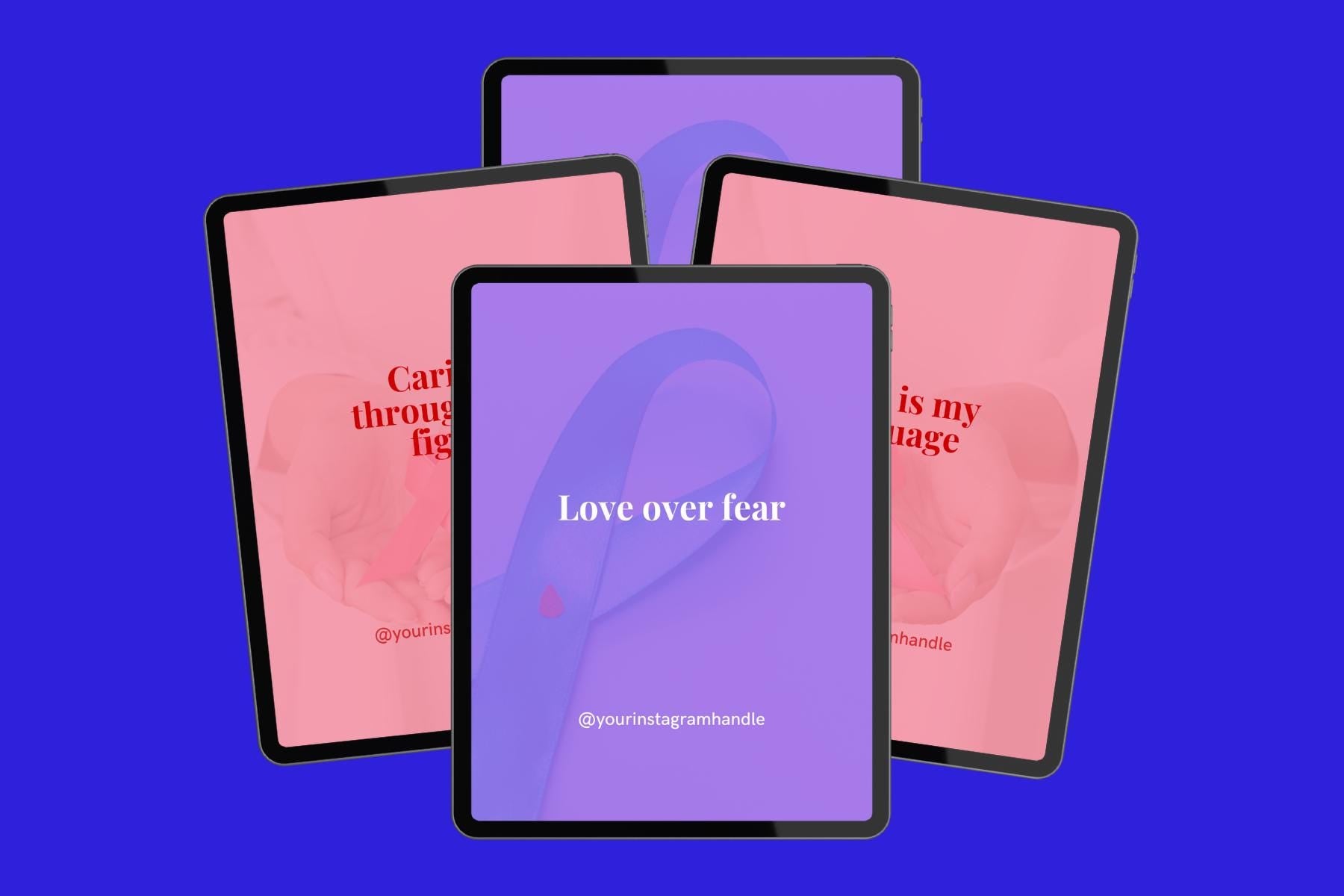 Oncology Nurse Quote Templates: Cancer Awareness Canva Designs (PDF Download)