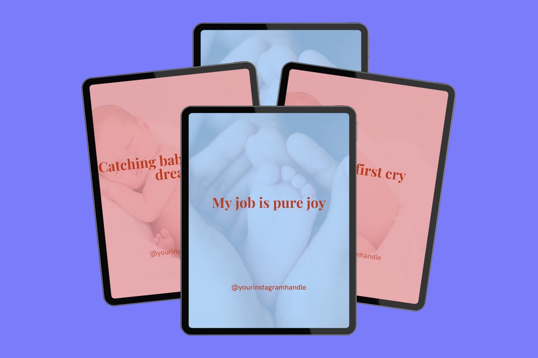 Labor and Delivery Nurse Quotes: 100 Editable Canva Templates (PDF Download
