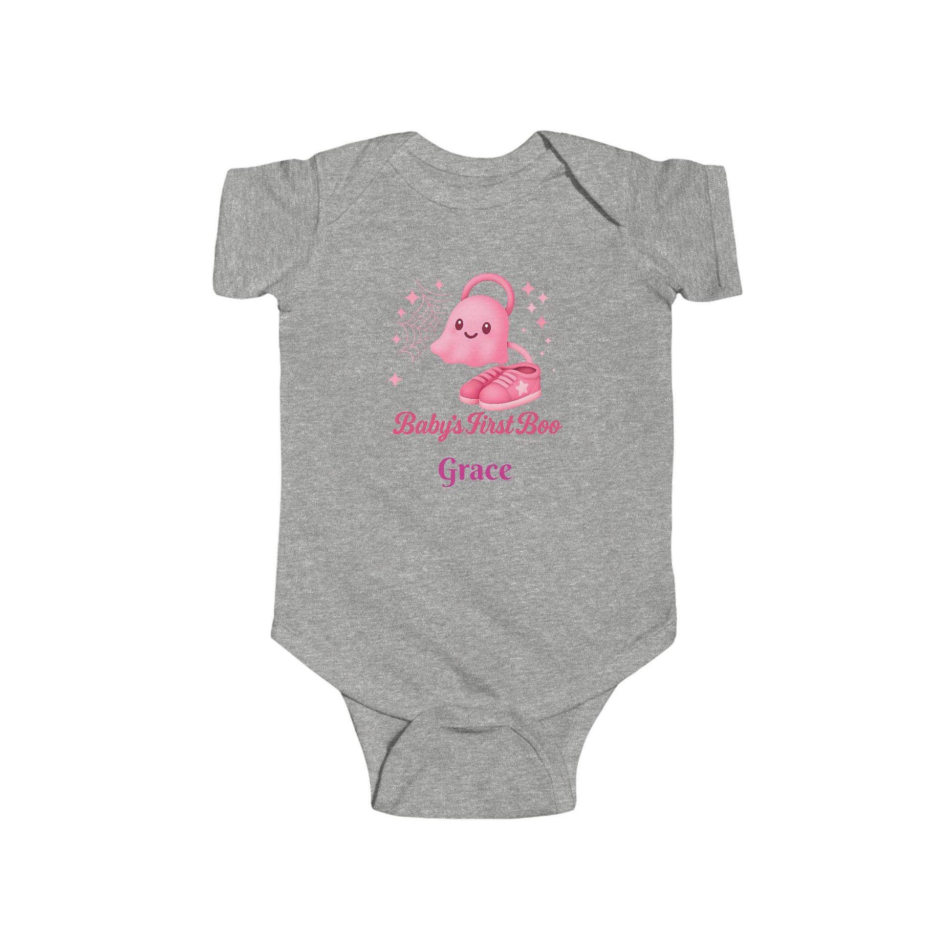 Baby's First Boo Bodysuit: Newborn Girl Halloween Outfit