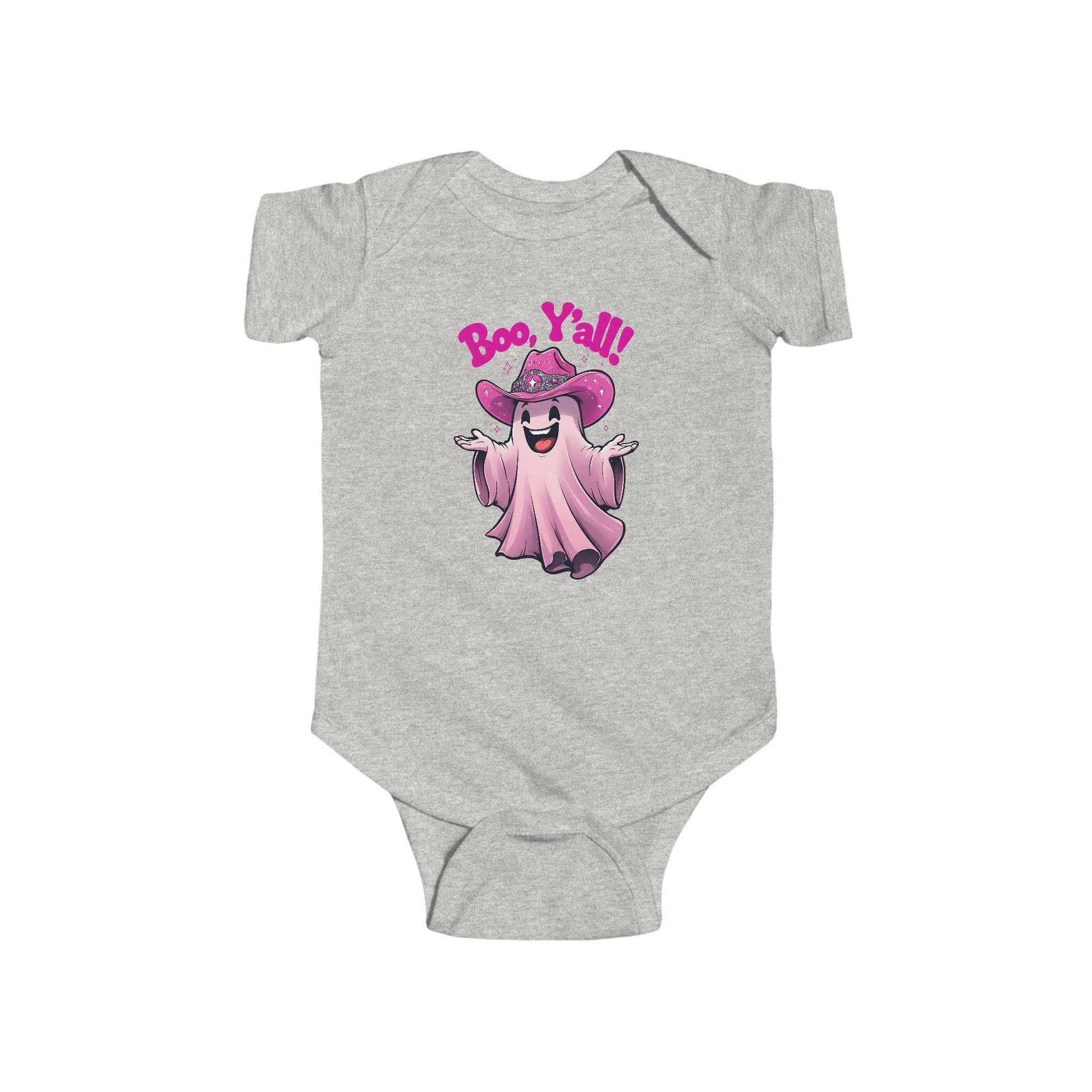 Boo Y'all Ghost Infant Bodysuit, Halloween Baby Outfit, Cute Baby Costume, Trick or Treat Onesie, Ghost Baby Clothes