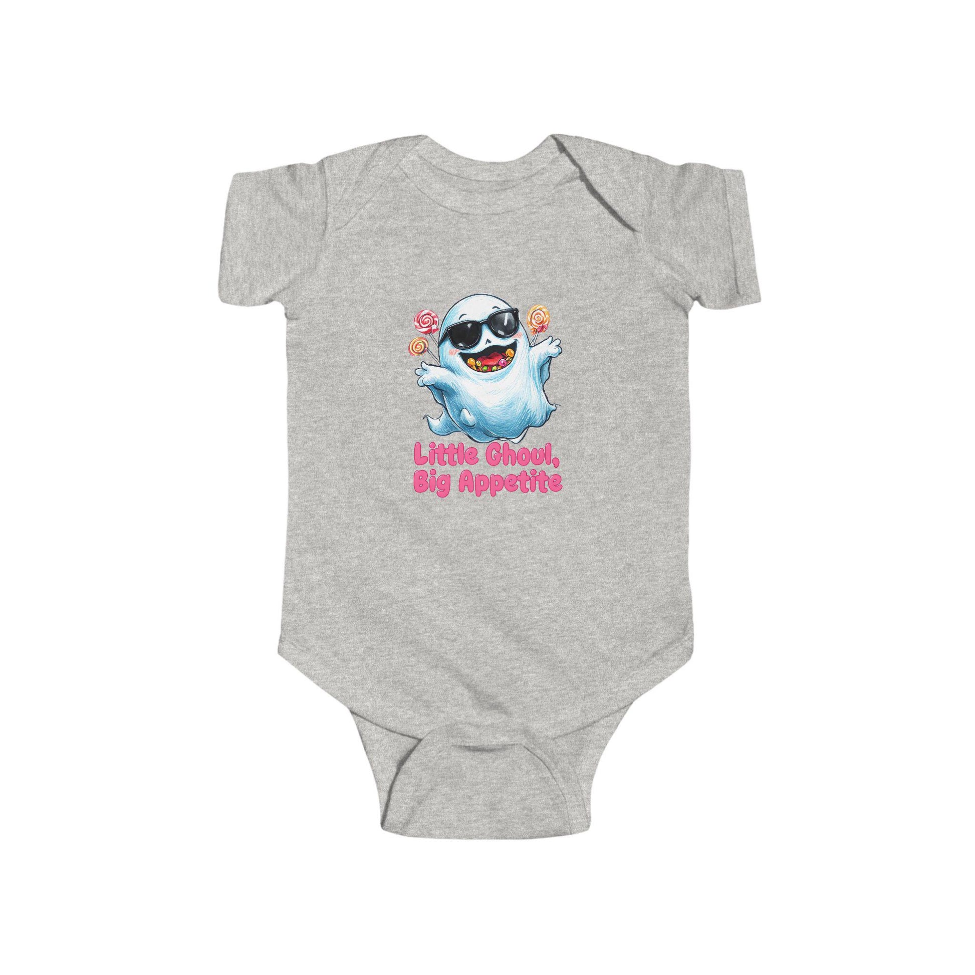 Cute Halloween Baby Bodysuit - "Little Ghoul, Big Appetites" - Infant Costume, Baby Shower Gift, Festive Outfit, Trick or Treat, Fall [...]