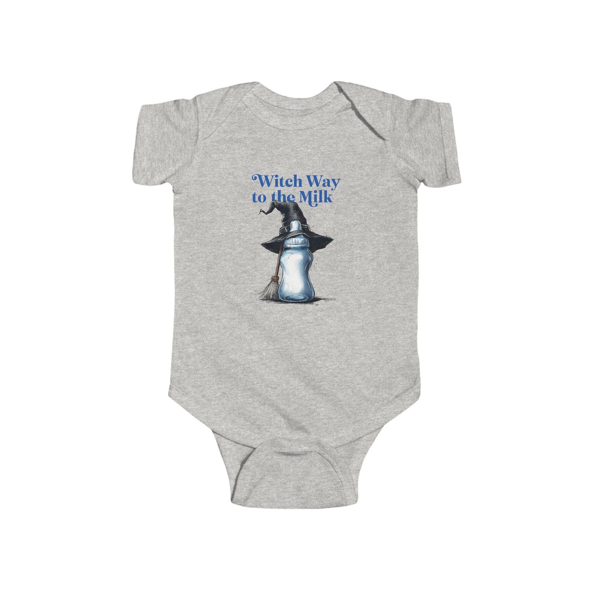 Witch Way to the Milk Bodysuit: Infant Halloween Outfit
