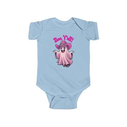 Boo Y'all Ghost Infant Bodysuit, Halloween Baby Outfit, Cute Baby Costume, Trick or Treat Onesie, Ghost Baby Clothes