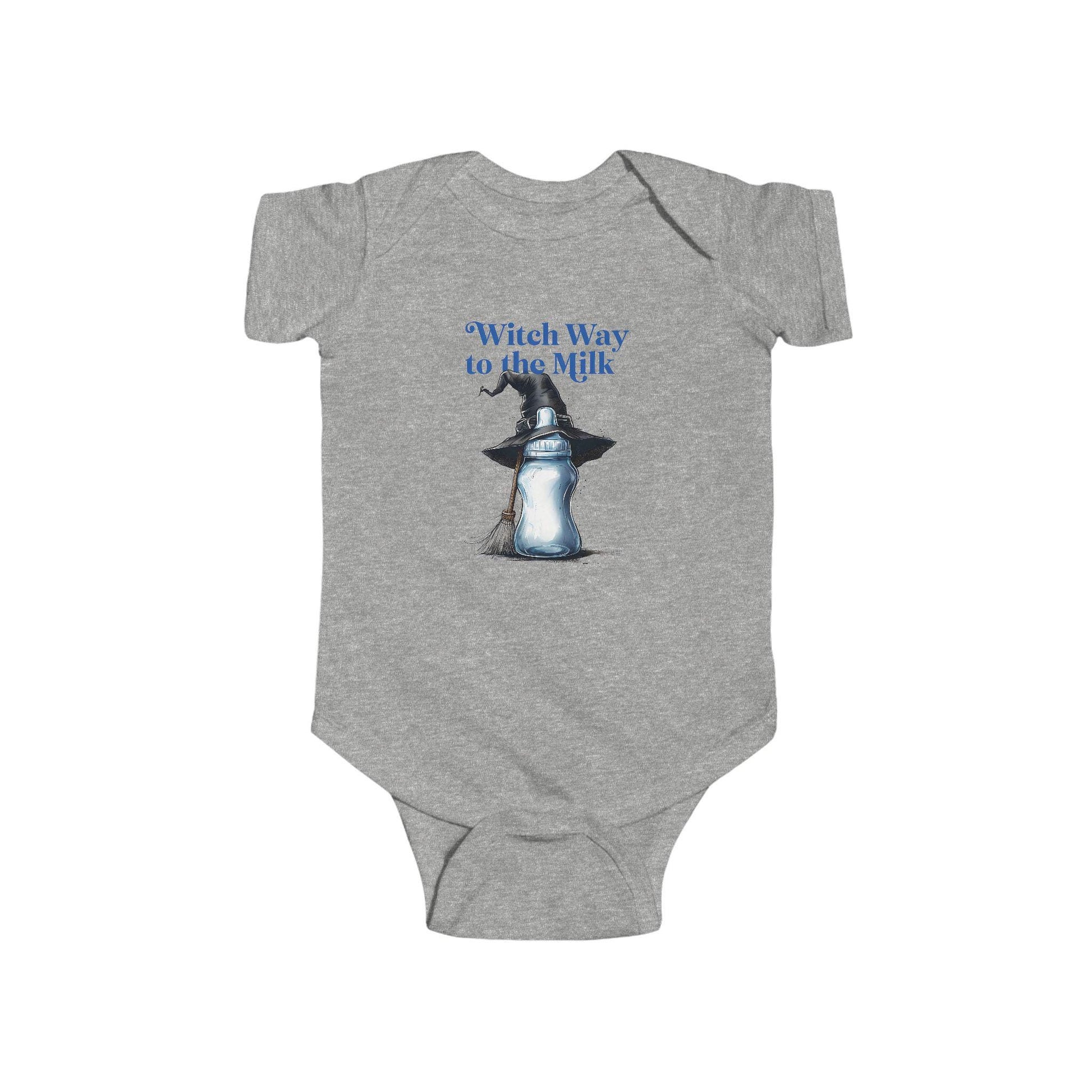 Witch Way to the Milk Bodysuit: Infant Halloween Outfit