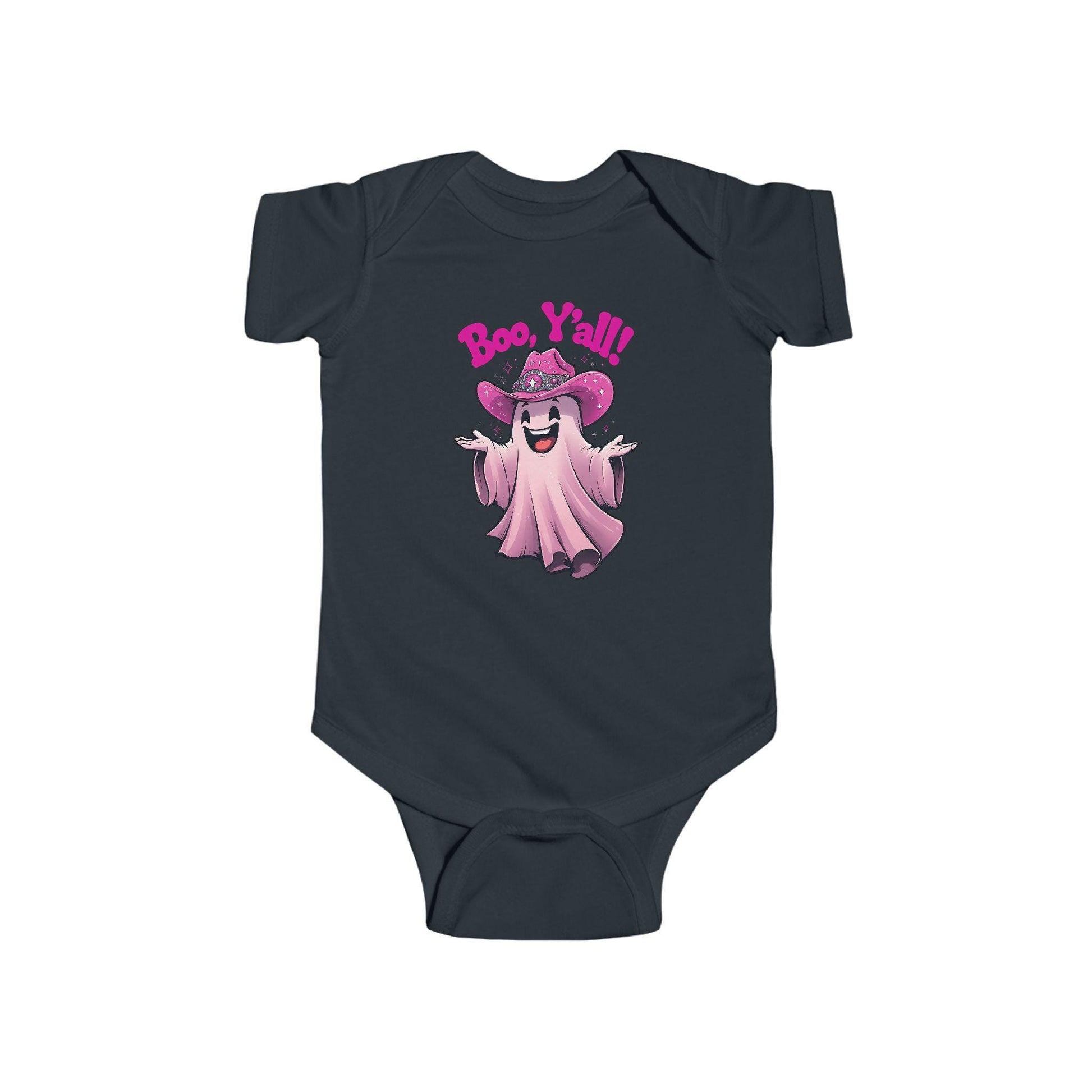 Boo Y'all Ghost Infant Bodysuit, Halloween Baby Outfit, Cute Baby Costume, Trick or Treat Onesie, Ghost Baby Clothes
