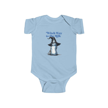 Witch Way to the Milk Bodysuit: Infant Halloween Outfit