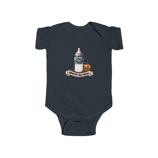 Funny Halloween Infant Bodysuit: Monster Milk Break Outfit