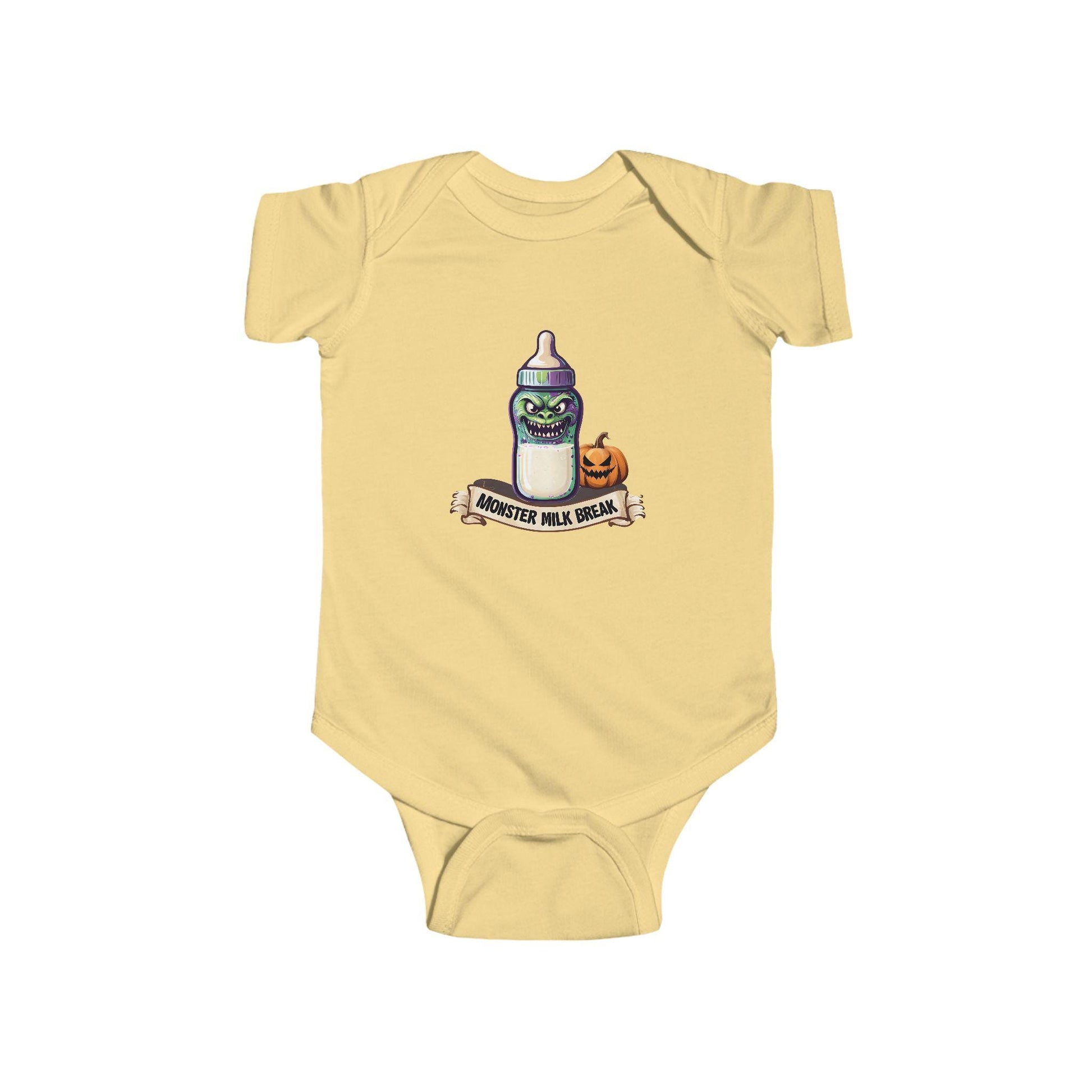 Funny Halloween Infant Bodysuit: Monster Milk Break Outfit