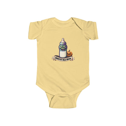 Funny Halloween Infant Bodysuit: Monster Milk Break Outfit