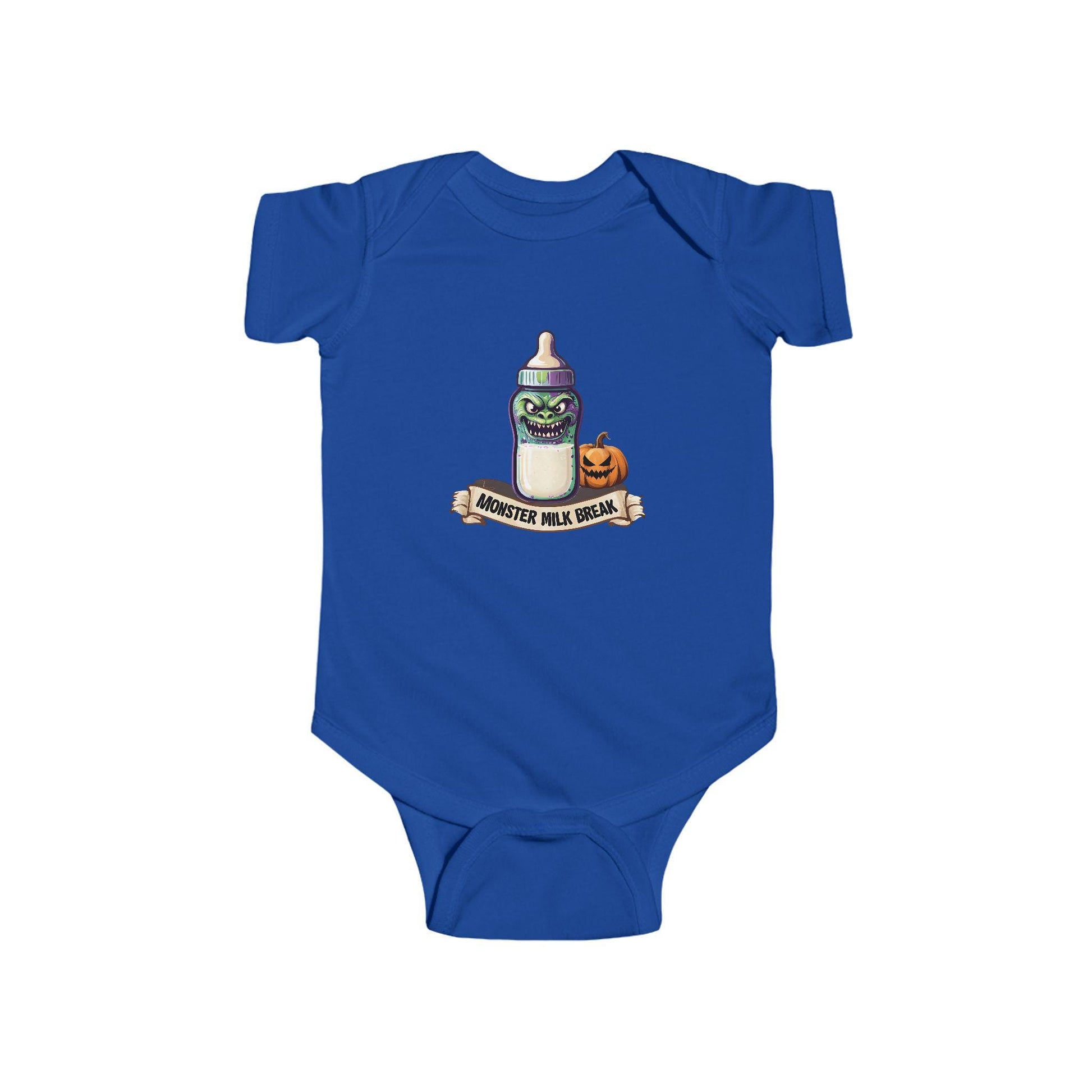 Funny Halloween Infant Bodysuit: Monster Milk Break Outfit