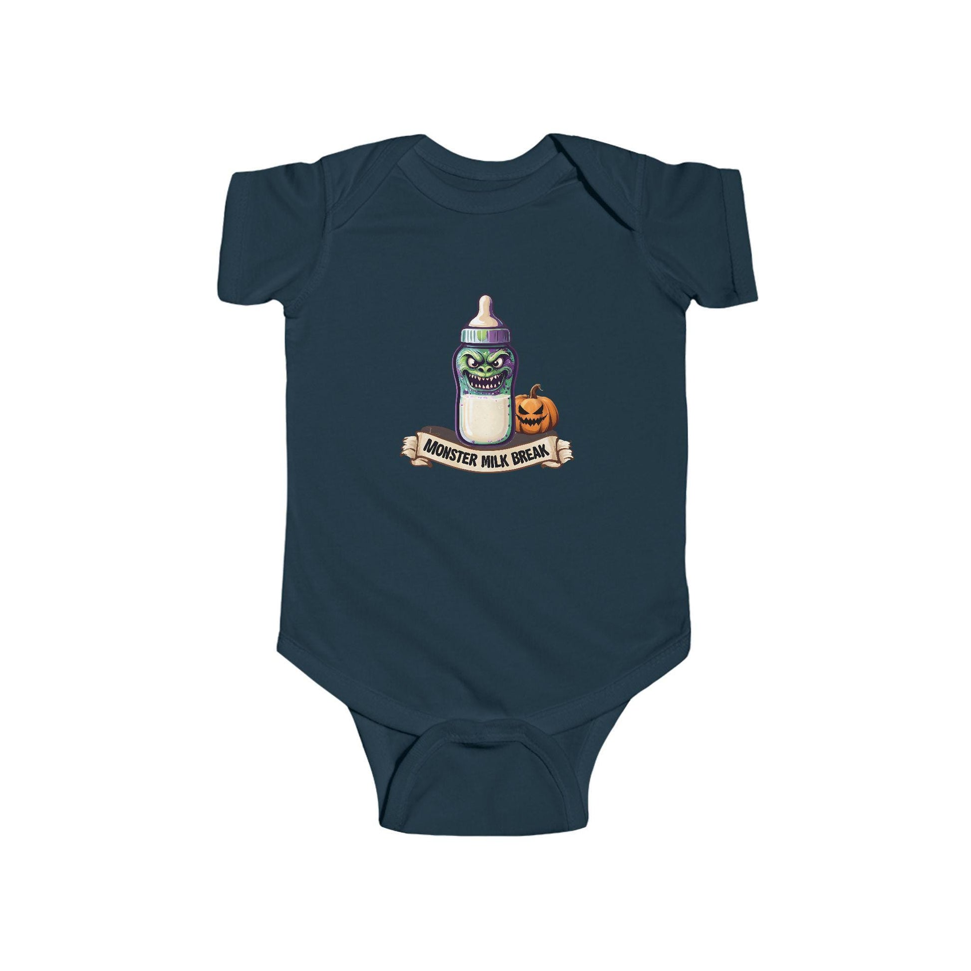 Funny Halloween Infant Bodysuit: Monster Milk Break Outfit