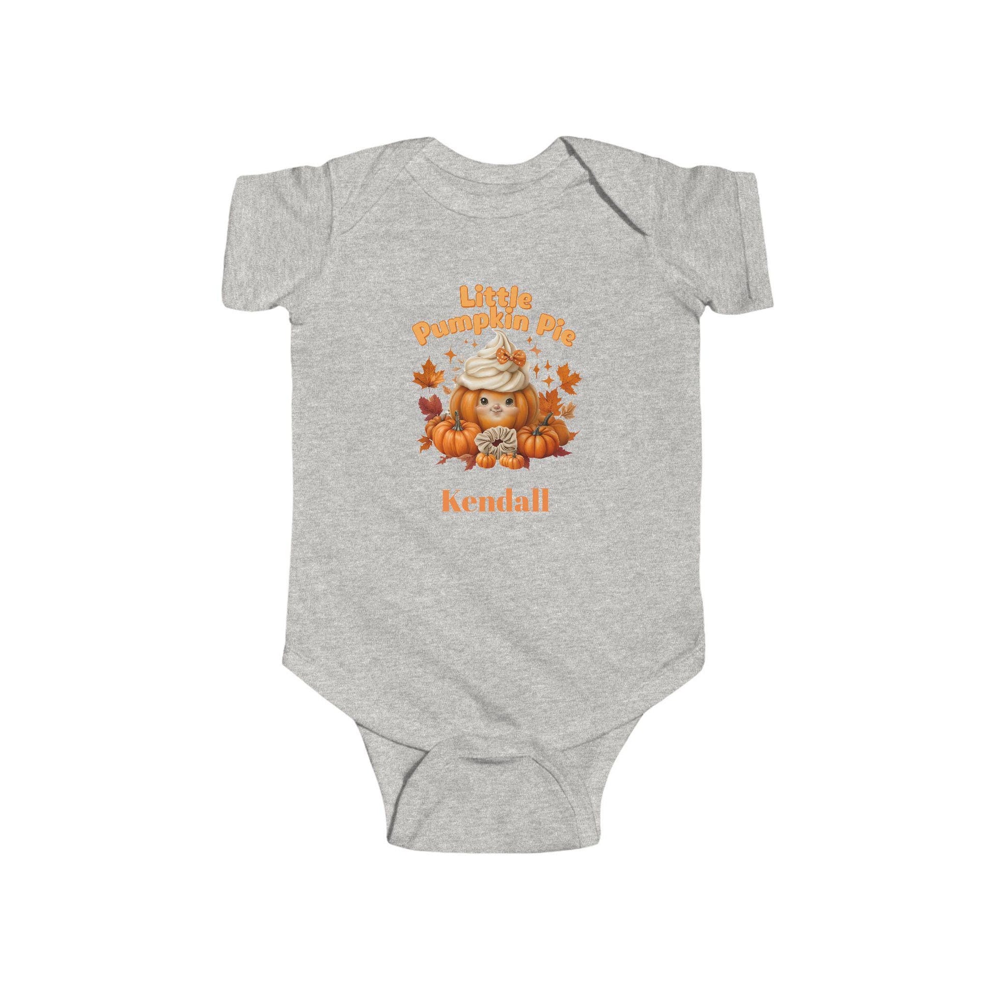 Cute Infant Bodysuit with 'Little Pumpkin' Design for Fall, Halloween Outfit, Baby Shower Gift, Toddler Apparel, Personalized Baby Clothes