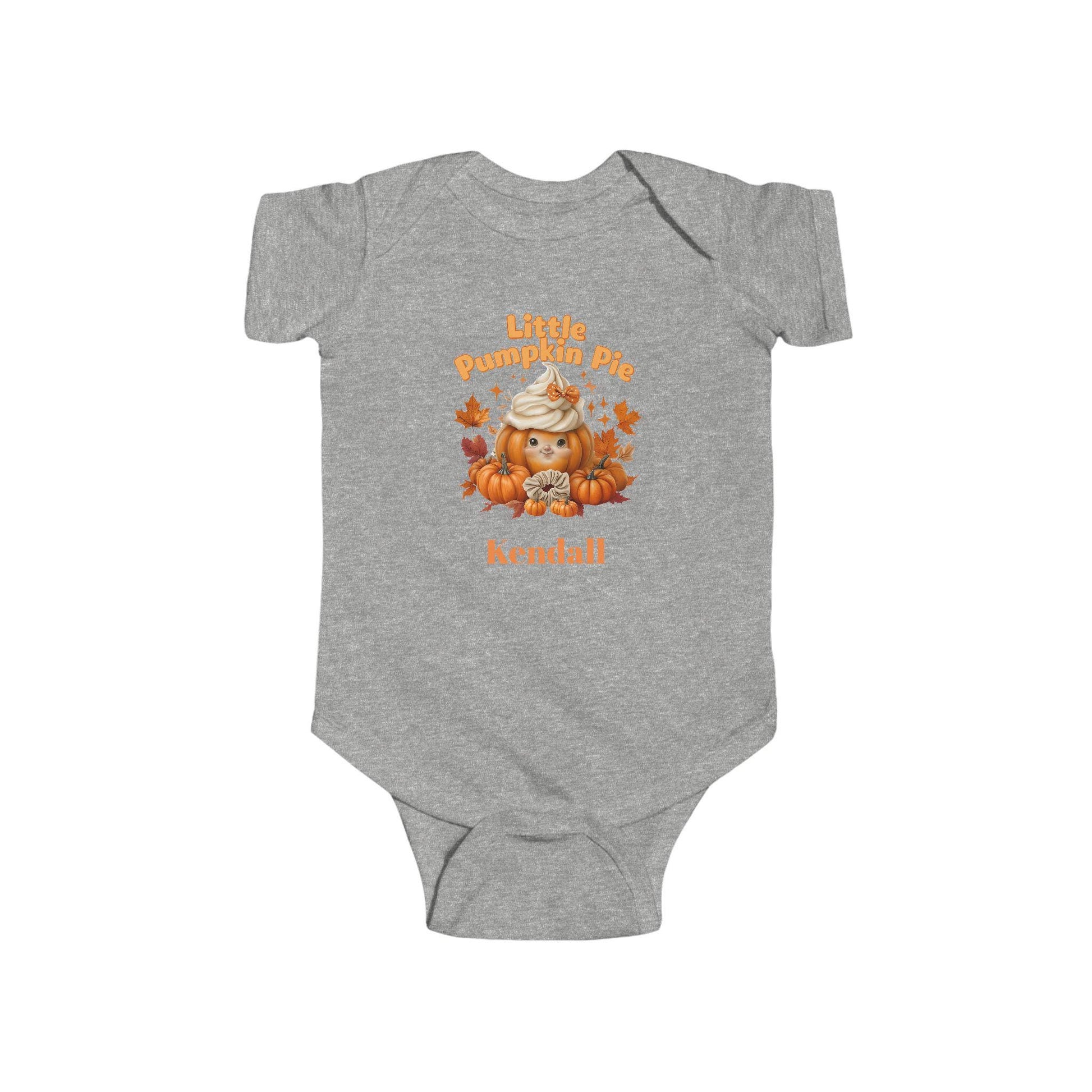 Cute Infant Bodysuit with 'Little Pumpkin' Design for Fall, Halloween Outfit, Baby Shower Gift, Toddler Apparel, Personalized Baby Clothes
