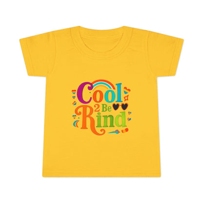 Colorful Cool 2 Be Kind Toddler T-shirt, Youth Shirt, Kids Gift, Playdate Outfit, Fun Summer Tee, Birthday, Everyday Wear