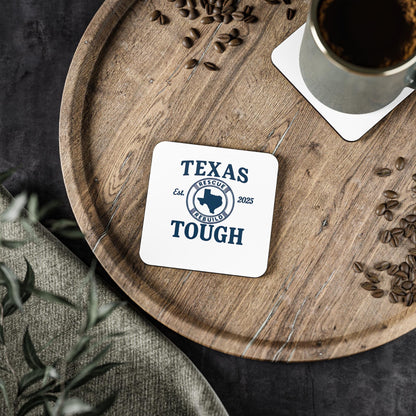 Coasters, Texas Tough Rescue and Rebuild design - strength through tragedy, Drink Coasters, Home Decor, Housewarming Gift, Texas Pride,