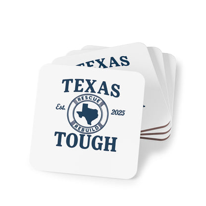 Coasters, Texas Tough Rescue and Rebuild design - strength through tragedy, Drink Coasters, Home Decor, Housewarming Gift, Texas Pride,