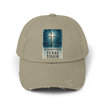 Texas Tough Distressed Baseball Cap: Unisex Inspirational Headwear