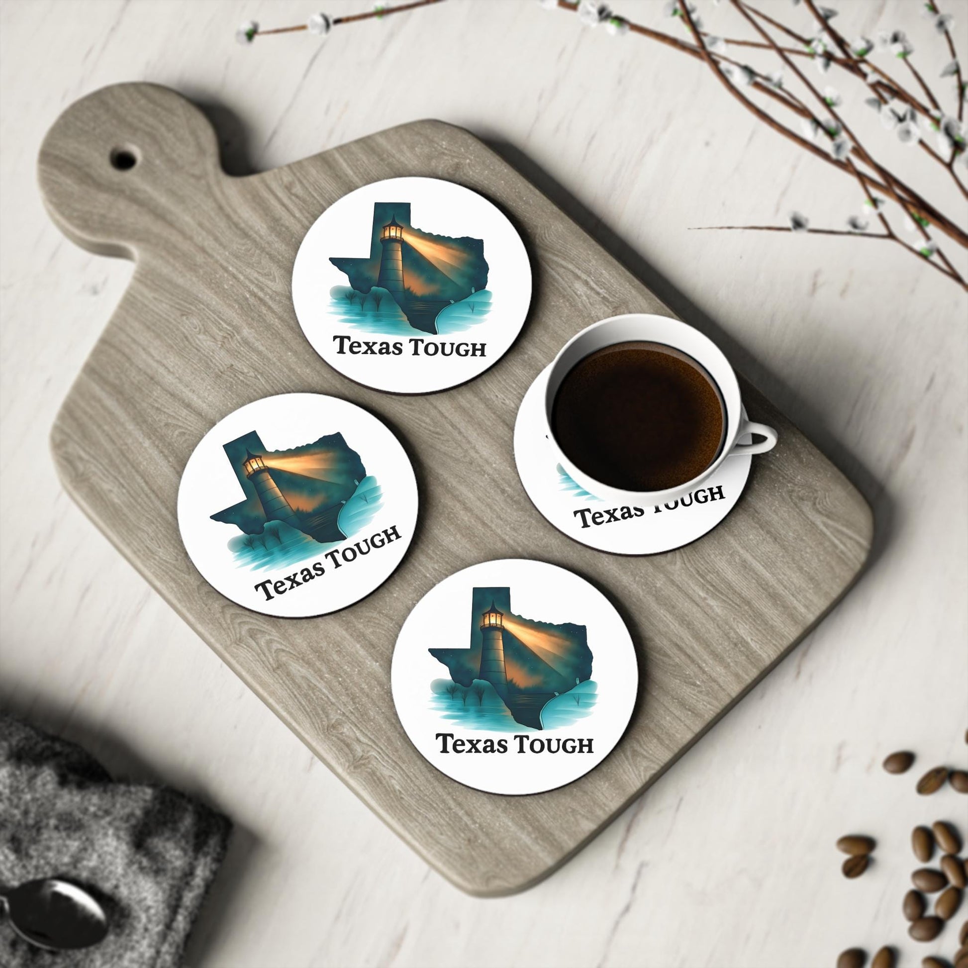 Texas Lighthouse Coasters: Coastal Home Decor, Lone Star Pride