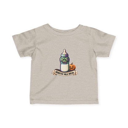 Monster Milk Baby Tee: Halloween Trick or Treat Infant Shirt