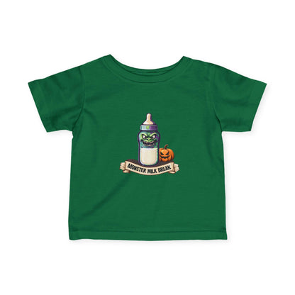 Monster Milk Baby Tee: Halloween Trick or Treat Infant Shirt