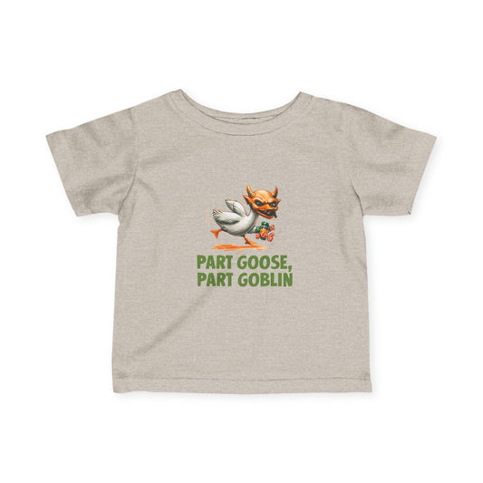 Whimsical Infant Tee - "Part Goose, Part Goblin" | Cute Baby Shirt, Gift for New Parents, Toddler Humor Tee, Playful Kids Apparel, [...]