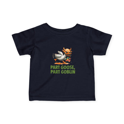 Whimsical Infant Tee - "Part Goose, Part Goblin" | Cute Baby Shirt, Gift for New Parents, Toddler Humor Tee, Playful Kids Apparel, [...]