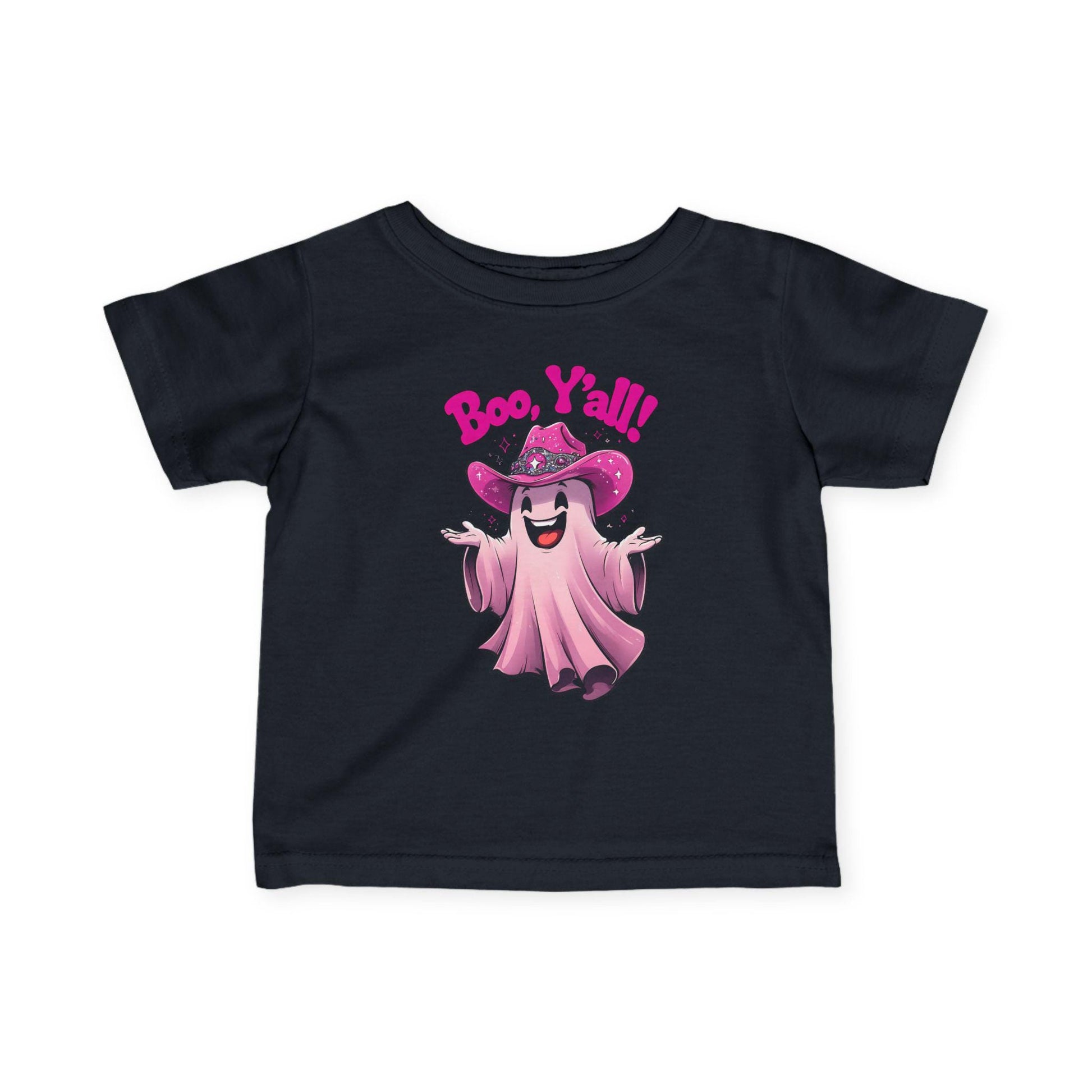 Boo Y'all Infant Tee, Cute Halloween Shirt, Toddler Ghost Top, Baby Ghoul Outfit, Kids Halloween Apparel, Spooky Birthday Gift