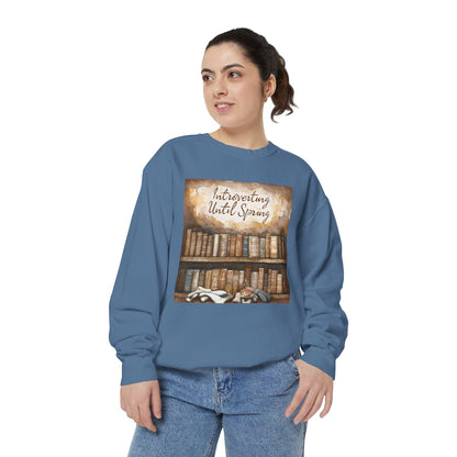 Introverting Until Spring Sweatshirt: Cozy Book Lover Apparel