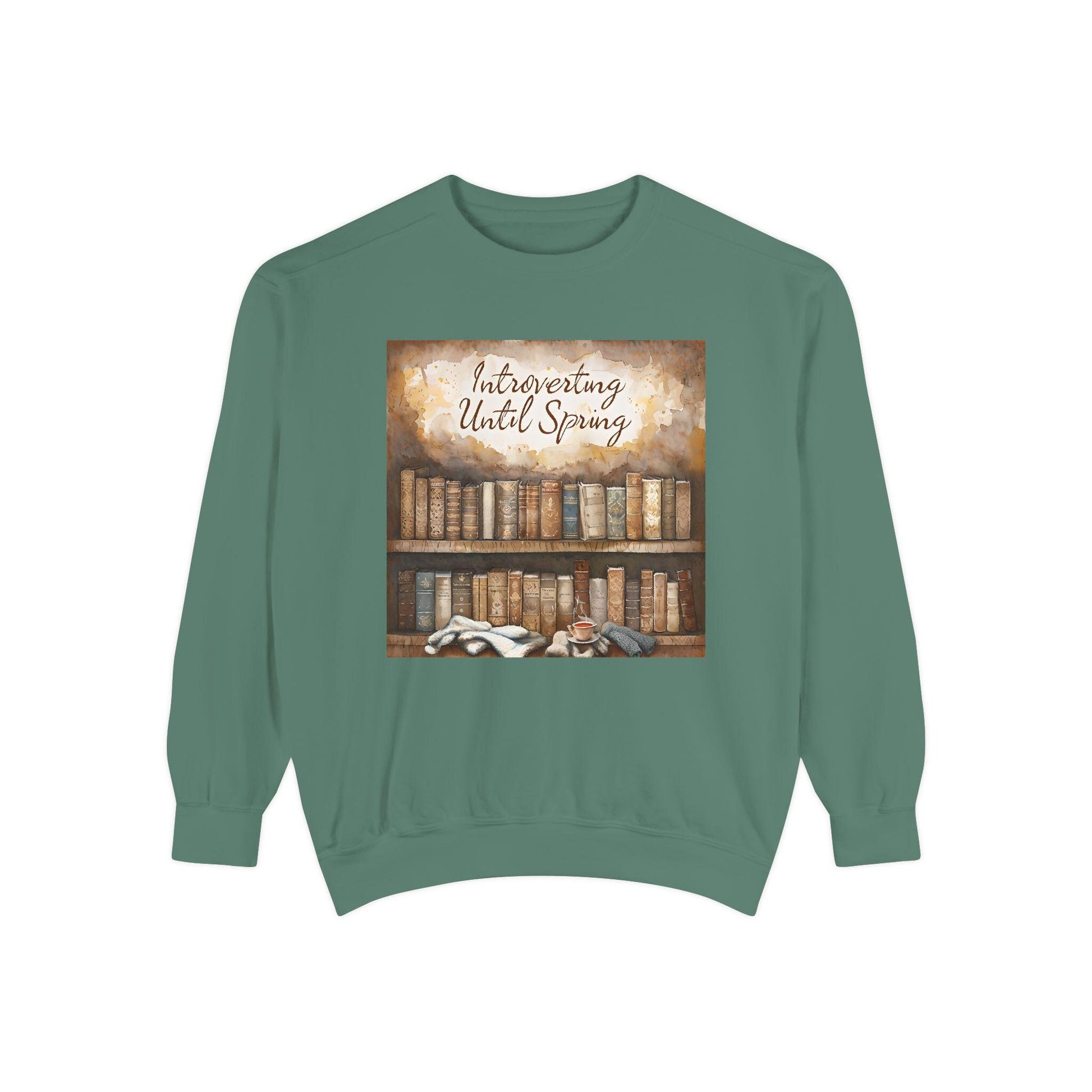 Introverting Until Spring Sweatshirt: Cozy Book Lover Apparel
