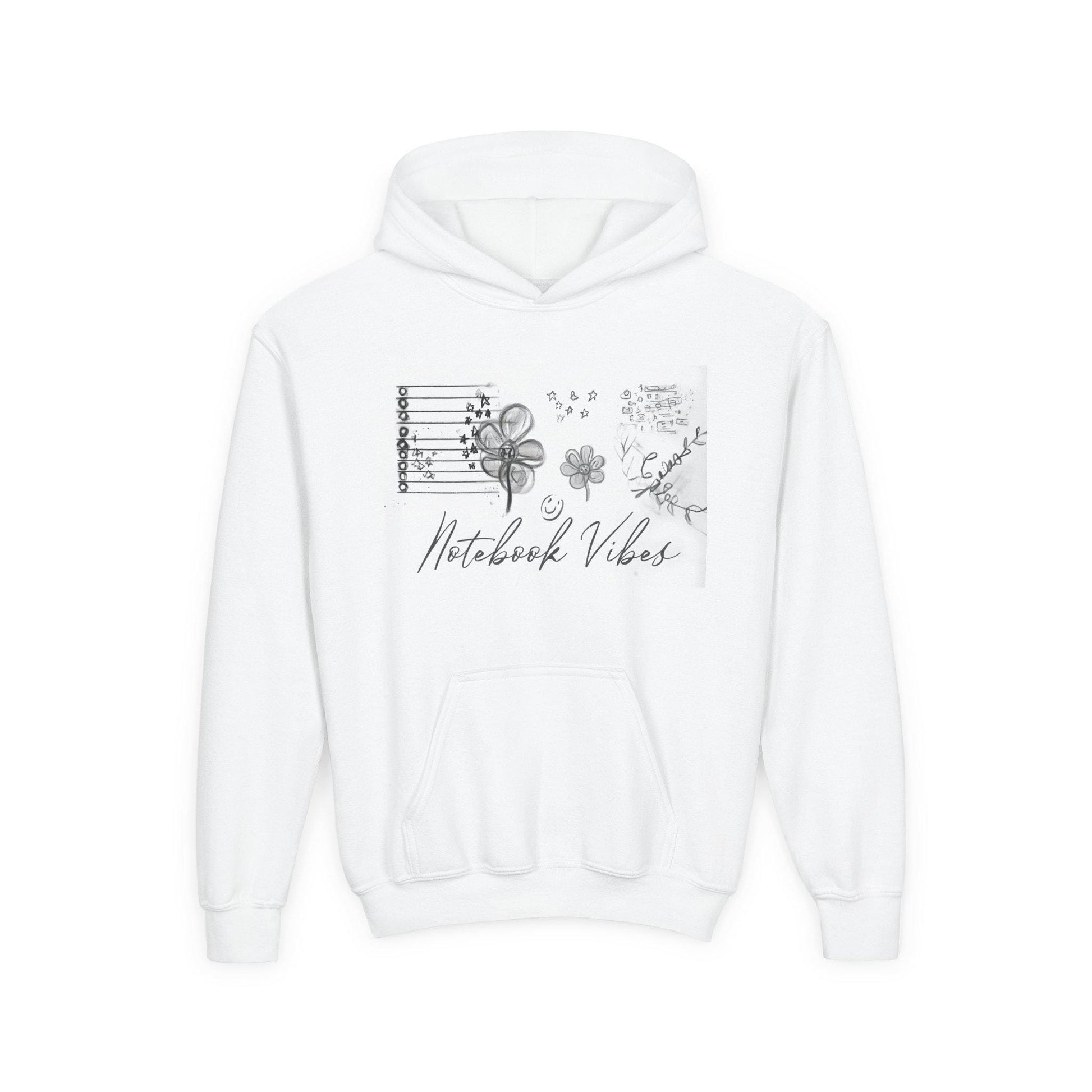 Notebook Vibes Youth Hoodie: Cozy Cotton-Blend Sweatshirt