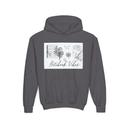 Notebook Vibes Youth Hoodie: Cozy Cotton-Blend Sweatshirt