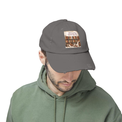 Introverting Until Spring Distressed Cap: Cozy Book Lover Gift