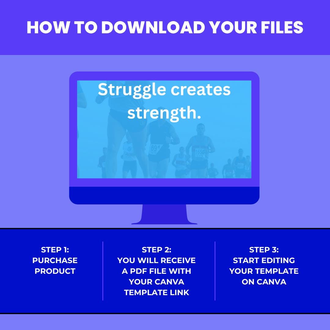 100 Fitness Motivation Quotes Canva Template: Editable Wellness Social Media Graphics (Digital Download)